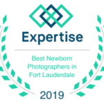 expertise.com badge for best newborn photographer in ft lauderdale, FL