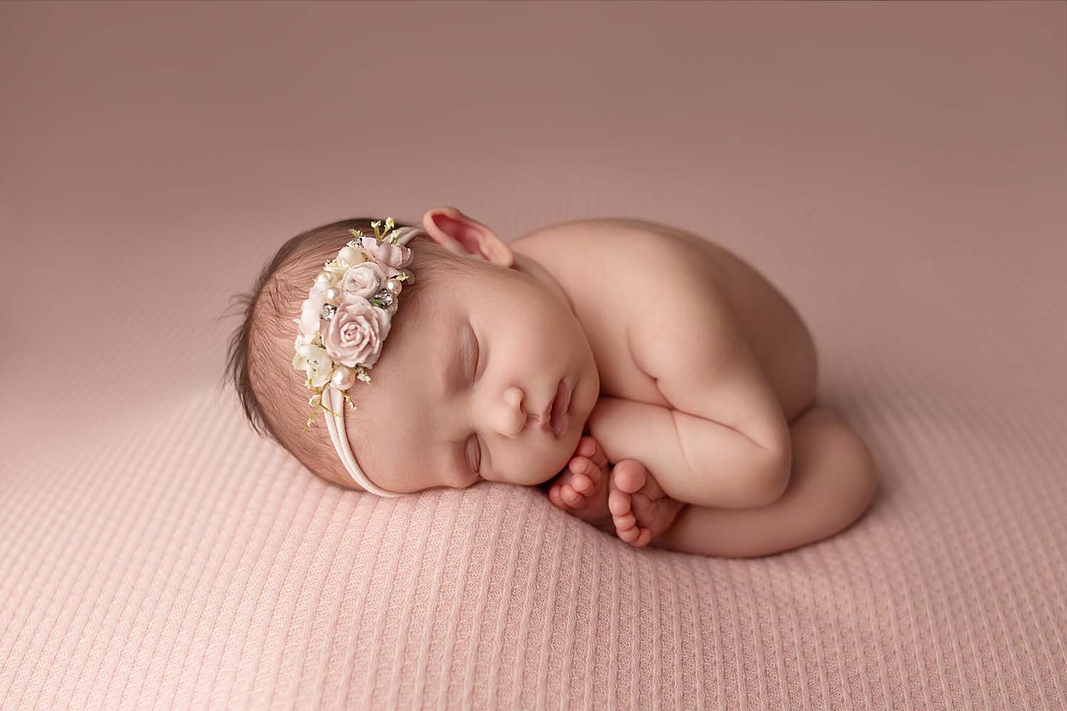 newborn baby posed for photos in fort lauderdale, FL